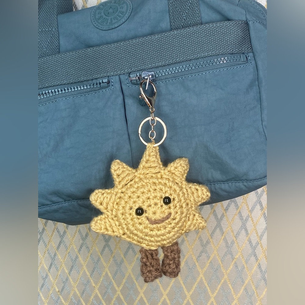 Jellycat  sun Crochet Keychain charm